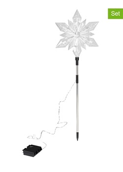 Profiline Lampy ogrodowe LED (2 szt.) w kolorze ciepłej bieli - wys. 66 cm ze sklepu Limango Polska w kategorii Dekoracje i akcesoria ogrodowe - zdjęcie 173924644