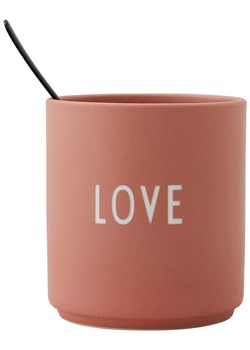 Design Letters Kubek &quot;Love&quot; w kolorze brzoskwiniowym - 250 ml ze sklepu Limango Polska w kategorii Kubki - zdjęcie 173924922
