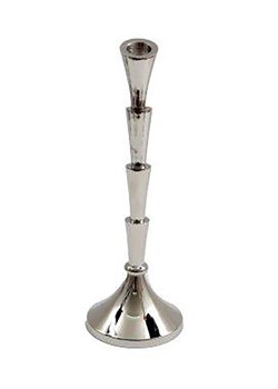 SiL Interiors Świecznik w kolorze srebrnym - wys. 28 cm ze sklepu Limango Polska w kategorii Świeczniki - zdjęcie 173926904