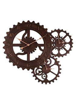 Anticline Zegar ścienny w kolorze brązowym - 78 x 84 cm ze sklepu Limango Polska w kategorii Zegarki - zdjęcie 173926940