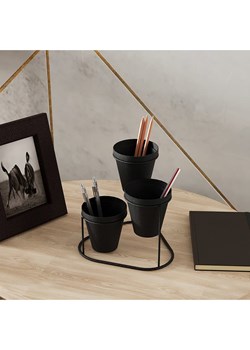 Scandinavia Concept Stojak w kolorze czarnym na kwiaty - 19 x 20 x 19 cm ze sklepu Limango Polska w kategorii Doniczki i osłonki - zdjęcie 173928283