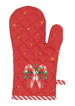 Clayre &amp; Eef Rękawica kuchenna w kolorze biało-czerwonym ze sklepu Limango Polska w kategorii Tekstylia kuchenne - zdjęcie 173928361