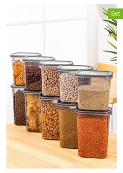 Violeta Home Pojemniki (10 szt.) w kolorze antracytowym ze sklepu Limango Polska w kategorii Pojemniki kuchenne - zdjęcie 173929514