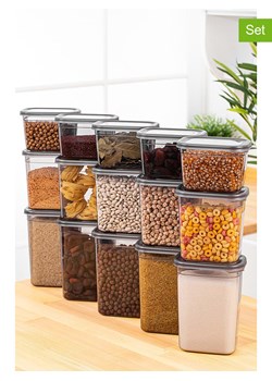 Violeta Home Pojemniki (15 szt.) w kolorze antracytowym ze sklepu Limango Polska w kategorii Pojemniki kuchenne - zdjęcie 173929520