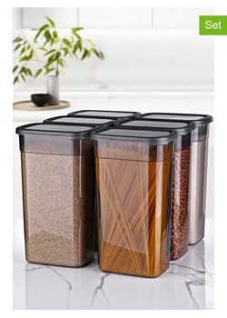 Violeta Home Pojemniki (6 szt.) w kolorze antracytowym - 3,2 l ze sklepu Limango Polska w kategorii Pojemniki kuchenne - zdjęcie 173929574