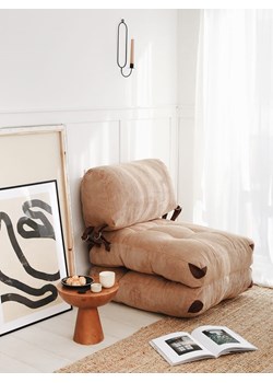 Scandinavia Concept Sofa &quot;Kadife&quot; w kolorze karmelowym - 60 x 80 x 70 cm ze sklepu Limango Polska w kategorii Pufy i siedziska - zdjęcie 173932182