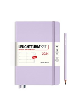 LEUCHTTURM1917 Kalendarz tygodniowy w kolorze lawendowym - 14,5 x 21 cm ze sklepu Limango Polska w kategorii Akcesoria biurowe - zdjęcie 173933514