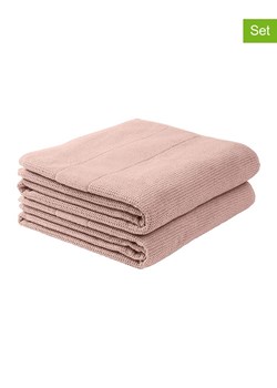 Schiesser Ręczniki prysznicowe (2 szt.) "Turin" w kolorze jasnoróżowym ze sklepu Limango Polska w kategorii Ręczniki - zdjęcie 173934102