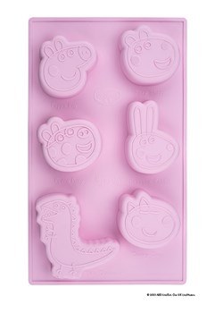 Dr. Oetker Silikonowa forma &quot;Peppa &amp; Friends&quot; w kolorze jasnoróżowym - dł. 29 x 17,5 cm ze sklepu Limango Polska w kategorii Akcesoria do pieczenia - zdjęcie 173940792