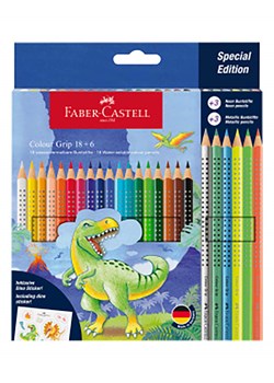 Faber-Castell Kredki (24 szt.) &quot;Colour Grip Dino&quot; ze sklepu Limango Polska w kategorii Akcesoria biurowe - zdjęcie 173941283