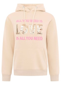 Zwillingsherz Bluza &quot;Love is all you need&quot; w kolorze beżowym ze sklepu Limango Polska w kategorii Bluzy damskie - zdjęcie 173943121