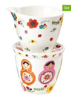 IHR 3-częściowy zestaw "Happy Matroschkas" w kolorze białym ze wzorem ze sklepu Limango Polska w kategorii Dzbanki i zaparzacze - zdjęcie 173944523