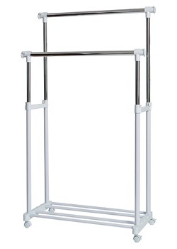 STORE IT Stojak w kolorze srebrno-białym na ubrania - 134 x 168 x 44 cm ze sklepu Limango Polska w kategorii Szafy - zdjęcie 173947352