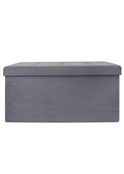 THE HOME DECO FACTORY Skrzynia-siedzisko w kolorze szarym - 76 x 38 x 38 cm - id: 5709637 - marki The Home Deco Factory - 173948012 THE HOME DECO FACTORY Skrzynia-siedzisko w kolorze szarym - 76 x 38 x 38 cm ze sklepu Limango Polska w kategorii Meble - zdjęcie 173948012