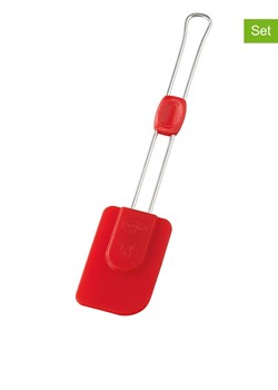 Dr. Oetker Silikonowe łopatki (2 szt.) w kolorze czerwonym do ciasta - dł. 26,5 cm ze sklepu Limango Polska w kategorii Akcesoria kuchenne - zdjęcie 173948213