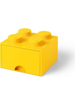 LEGO Pojemnik &quot;Brick 4&quot; w kolorze żółtym z szufladami - 25 x 18 x 25 cm ze sklepu Limango Polska w kategorii Kosze i pudełka na zabawki - zdjęcie 173948733