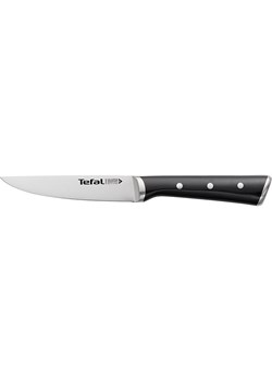 Tefal Nóż uniwersalny &quot;Ice Force&quot; w kolorze srebrno-czarnym - dł. 11 cm ze sklepu Limango Polska w kategorii Noże kuchenne - zdjęcie 173948864