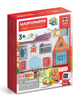 MAGFORMERS 33-częściowy zestaw magnetyczny &quot;Minibot&apos;s Kitchen&quot; - 3+ ze sklepu Limango Polska w kategorii Zabawki - zdjęcie 173950743