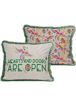 Madre Selva Poszewka w kolorze niebieskim ze wzorem na poduszkę - 50 x 35 cm ze sklepu Limango Polska w kategorii Poduszki dekoracyjne - zdjęcie 173951440