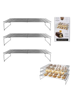 COOK CONCEPT Kratka w kolorze srebrnym do stygnięcia wypieków - 40 x 7 x 25 cm ze sklepu Limango Polska w kategorii Akcesoria do pieczenia - zdjęcie 173951473