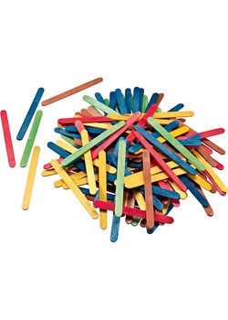 folia PAPER Drewniane patyczki (500 szt.) w różnych kolorach - 11,4 x 1 cm ze sklepu Limango Polska w kategorii Zabawki - zdjęcie 173951513