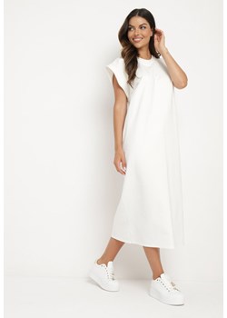 Biała Sukienka Pudełkowa w Stylu T-shirtowym Zanisea ze sklepu Born2be Odzież w kategorii Sukienki - zdjęcie 173953170