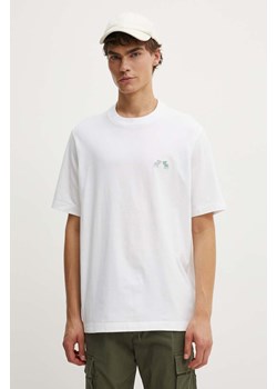 Abercrombie &amp; Fitch t-shirt bawełniany męski kolor biały gładki ze sklepu ANSWEAR.com w kategorii T-shirty męskie - zdjęcie 173954124