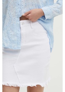 Answear Lab spódnica kolor biały mini prosta ze sklepu ANSWEAR.com w kategorii Spódnice - zdjęcie 173954232