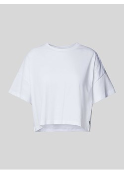 T-shirt krótki z detalem z logo model ‘ALENA’ ze sklepu Peek&Cloppenburg  w kategorii Bluzki damskie - zdjęcie 173954281