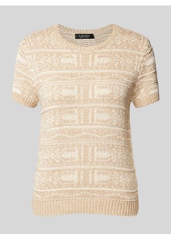 Sweter z dzianiny z prążkowanymi wykończeniami model ‘EYELAH’ ze sklepu Peek&Cloppenburg  w kategorii Bluzki damskie - zdjęcie 173954360
