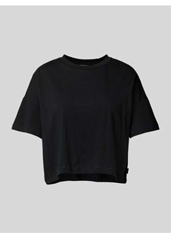 T-shirt krótki z detalem z logo model ‘ALENA’ ze sklepu Peek&Cloppenburg  w kategorii Bluzki damskie - zdjęcie 173954400