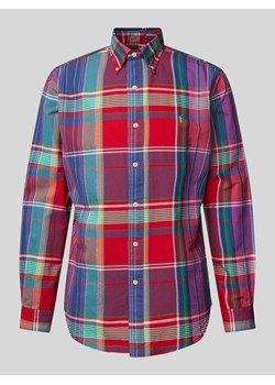 Koszula casualowa o kroju custom fit z kołnierzykiem typu button down ze sklepu Peek&Cloppenburg  w kategorii Koszule męskie - zdjęcie 173954490