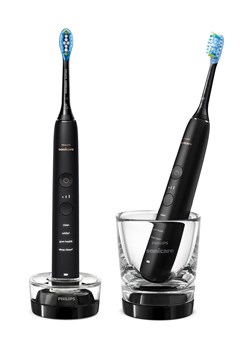 PHILIPS sonicare Szczoteczki soniczne (2 szt.) "DiamondClean 9000" w kolorze czarnym ze sklepu Limango Polska w kategorii Szczoteczki do zębów - zdjęcie 173955683