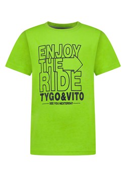 Tygo &amp; Vito Koszulka &quot;Enjoy the Ride&quot; w kolorze zielonym ze sklepu Limango Polska w kategorii T-shirty chłopięce - zdjęcie 173956041