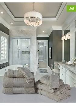 Hip 8-częściowy zestaw ręczników w kolorze beżowym ze sklepu Limango Polska w kategorii Ręczniki - zdjęcie 173956483