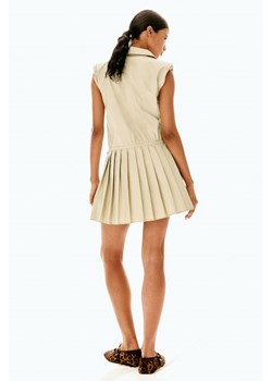 H & M - Sukienka z watowanymi ramionami - Beżowy ze sklepu H&M w kategorii Sukienki - zdjęcie 173957844