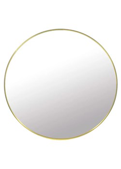 Złote okrągłe lustro w stylu glamour 60 cm - Enno ze sklepu Edinos.pl w kategorii Lustra - zdjęcie 173958523