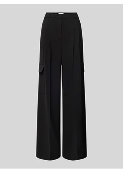 Spodnie materiałowe z szeroką nogawką i zakładkami w pasie model ‘Frankie’ ze sklepu Peek&Cloppenburg  w kategorii Spodnie damskie - zdjęcie 173962453