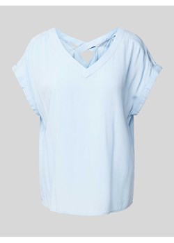 T-shirt z dekoltem w zaokrąglony serek ze sklepu Peek&Cloppenburg  w kategorii Bluzki damskie - zdjęcie 173962492