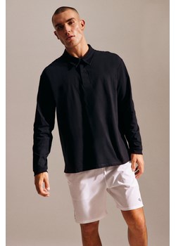 H & M - Top polo z długim rękawem DryMove - Czarny ze sklepu H&M w kategorii T-shirty męskie - zdjęcie 173962862