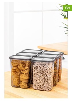 Violeta Home Pojemniki (6 szt.) w kolorze antracytowym - 1,5 l ze sklepu Limango Polska w kategorii Pojemniki kuchenne - zdjęcie 173963254