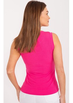 Top z ozdobnym kwiatkiem fuksja DHJ-TP-17733.22X, Kolor fuksja, Rozmiar uniwersalny, ITALY MODA ze sklepu Primodo w kategorii Bluzki damskie - zdjęcie 173964202