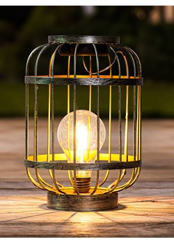 Garden Hero Solarny lampion LED w kolorze złoto-zielonym - 17 x 24 x 17 cm ze sklepu Limango Polska w kategorii Dekoracje i akcesoria ogrodowe - zdjęcie 173965551