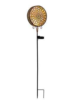 Garden Hero Solarna lampa ogrodowa w kolorze miedzianym - wys. 95 x Ø 20,5 cm ze sklepu Limango Polska w kategorii Dekoracje i akcesoria ogrodowe - zdjęcie 173965564