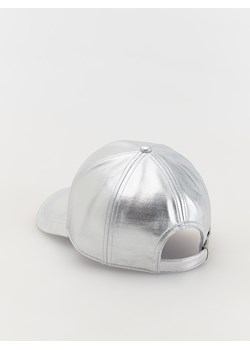 Reserved - Metaliczna czapka z daszkiem - srebrny ze sklepu Reserved w kategorii Czapki dziecięce - zdjęcie 173965942
