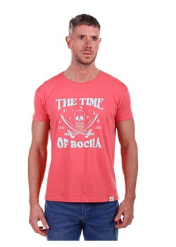 The Time of Bocha Koszulka w kolorze koralowym ze sklepu Limango Polska w kategorii T-shirty męskie - zdjęcie 173967130