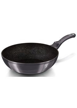 Aluminiowy wok z potrójną powłoką granitową 28cm S6-H17 ze sklepu Edinos.pl w kategorii Naczynia - zdjęcie 173967490