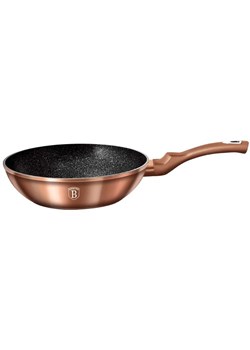 Złota patelnia typu wok z powłoką granitową 28cm F2-H75 ze sklepu Edinos.pl w kategorii Naczynia - zdjęcie 173967564