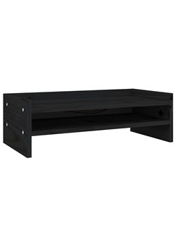 Czarna minimalistyczna podstawka pod monitor - Zisto ze sklepu Edinos.pl w kategorii Meble biurowe - zdjęcie 173967670