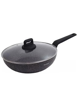 Aluminiowy wok z powłoką marmurkową 28cm - Hippi 14X ze sklepu Edinos.pl w kategorii Naczynia - zdjęcie 173967743
